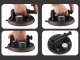 Vacuum Suction Cup with Pump and Gauge for Glass & Tiles, 200kg, black