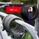Rockbros RKS531 5-Digit Combination Steel Cable Bike Lock with LED, 180 cm