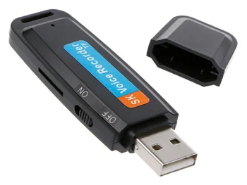 Digital Voice Recorder USB Flash Drive AK288A, Black