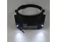 Headband Magnifier with LED Light and 4 Lenses 1.5x-11x