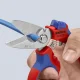 KNIPEX 95 05 20 SB Angled Electrician Scissors, 160 mm