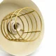 Modern Pendant Ceiling Lamp, Beige and Gold