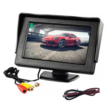 4.3 Inch LCD Car Monitor for Reversing Camera, Black