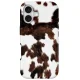 Tech-Protect Lamano MagSafe Case for iPhone 17, Brown and White