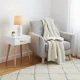 Modern Nightstands Set of 2, Bedside Tables with Drawer ModernHome, White