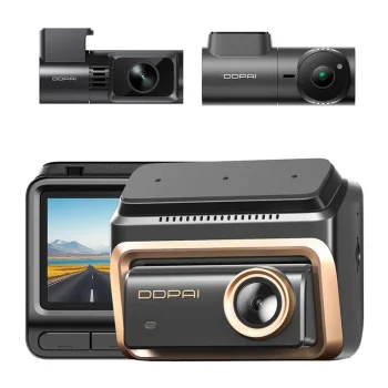 DDPAI Z90 Master Dash Cam with Front and Rear Cameras, 4K, 3-Inch Screen
