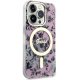 Guess iPhone 14 Pro vāciņš Flower MagSafe, rozā