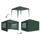 Outdoor Garden Tent Pavilion 3x3m with 4 Walls, Green