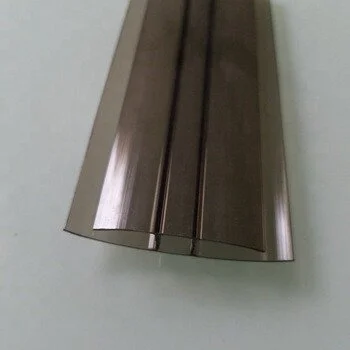 Polycarbonate Sheet Connection Profile PC-H 4-6 mm, Bronze