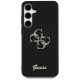 Guess Fixed Glitter Big 4G Metal Logo Case for Samsung Galaxy S25+ Black