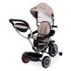 ECOTOYS 2-in-1 Kids Tricycle Stroller with Rotating Seat and Canopy, Beige