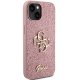 Apple iPhone 15 6.1\'\' Glitter Script Big 4G Case Cover, Pink | Чехол Кейс Бампер Обложка для...