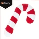 Ruhhy 27032 Candy Cane Pillow Christmas Decoration, Soft Holiday Throw Pillow, Red and White