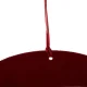 Ruhhy Hanging Felt Advent Calendar with 24 Pockets, Red