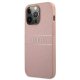 Guess iPhone 13 Pro Max Case Saffiano Stripe, Pink
