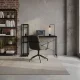 Modernhome Computer Desk with Bookshelf 120x60 cm, Black