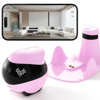 Pet Monitoring Robot Enabot EBO Air 2 FamilyBot 2K, Pink