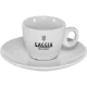 Gaggia Milano Espresso Cup and Saucer Set, 6 pcs., White