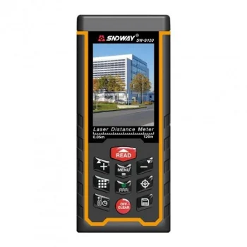 Laser Distance Meter 120m with Backlit LCD and Memory
