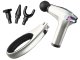 Back and Body Massage Gun with 4 Attachments, 30W, White