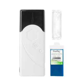 Roll-On Waxing Kit iWax Single F-0 40W with Wax and Strips, white