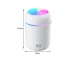 Mini Air Humidifier and Aroma Diffuser with USB and RGB Lighting, 300 ml, White
