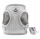 Pressure-Free Harness with Leash for Cats and Small Dogs, Size M, Grey