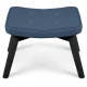 Sofotel Norse Scandinavian Footstool and Pouf, Navy Blue