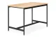 Industrial Dining Set with 2 Benches for 4 People ModernHome