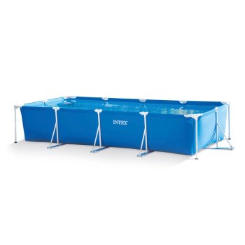 INTEX 28273 Rectangular Frame Above Ground Pool, 450 x 220 x 84 cm