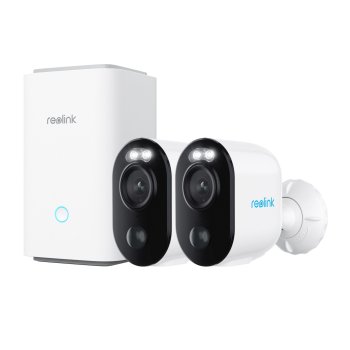 Reolink Hub + 2x Argus Series B310 āra kameras ar akumulatoru