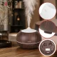 Ultrasonic Air Humidifier and Aroma Diffuser Zortiva 400ml with Remote, Dark Brown