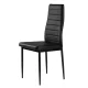 ModernHome Dining Chair Set, 4 pcs, Black Faux Leather