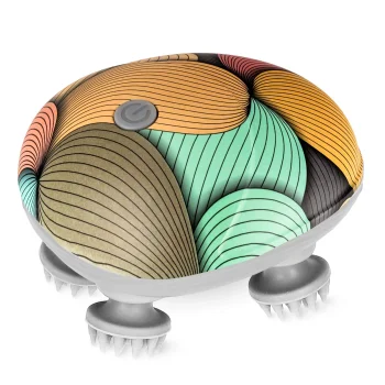 4FIZJO Waterproof Electric Head and Scalp Massager, Multicolor