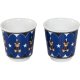 Bialetti MINI Express Joyful Memories Espresso Maker Set, Blue/Silver