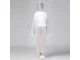 Pocket Raincoat / Poncho with Hood, White