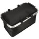 Foldable Thermal Picnic and Shopping Basket, 25L, Black