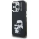 Karl Lagerfeld IML Aquarelle Karl & Choupette & Logo Case for iPhone 16 Pro Max - Black