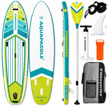 AquaPaddle Navigator Green SUP Board, 355x82x15 cm, 200 kg