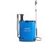 Battery garden sprayer with manual mode, backpack type, 16L, blue
