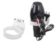Wall-Mounted Hair Dryer Holder, White
