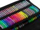 Colored Gel Pens Set in Case, 120 pcs. + 120 Rods