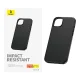 Phone Case for iPhone 15 Pro Max Baseus Fauxther Series, Black