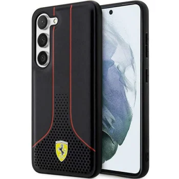 Ferrari Perforated 296 P Case for Samsung Galaxy S23+ Black