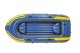 Inflatable boat set Intex Challenger 3 with pump and 2 oars, blue