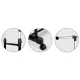 Massido 686400 freestanding clothes rack, black-silver