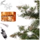 Ikonka Snowflake LED String Lights 10m 100LED, Cold White