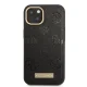 Guess Peony Logo Plate MagSafe Case for iPhone 13 - Black