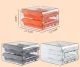 Egg Storage Container with Drawers, 32 Eggs, Grey