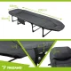 Trizand Folding Camping Bed with Mattress, Grey